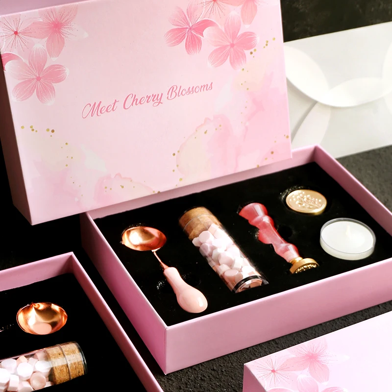 Fire Lacquer Seal Set Gift Box Cherry Blossom Sealing Wax Birthday Gift Envelope Wedding Invitation Fire Lacquer Wax Particles
Fire Lacquer Seal Set Gift Box Cherry Blossom Sealing Wax Birthday Gift Envelope Wedding Invitation Fire Lacquer Wax Particles
