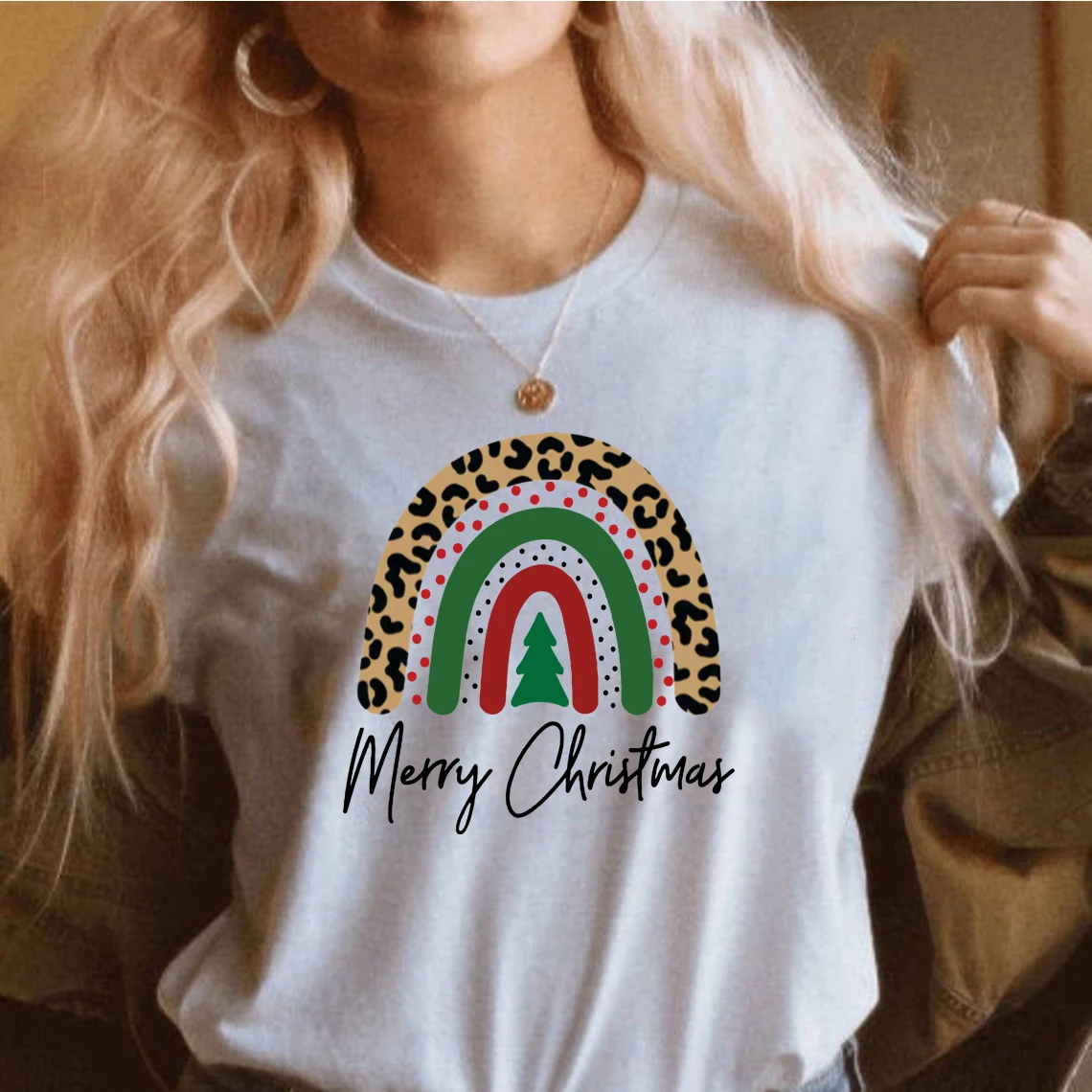 Rainbow Merry Christmas T-shirt Happy Holiday Shirt Leopard Rainbow Shirt Unisex Charistmas Party Shirt New Year Graphic Tee
Rainbow Merry Christmas T-shirt Happy Holiday Shirt Leopard Rainbow Shirt Unisex Charistmas Party Shirt New Year Graphic Tee