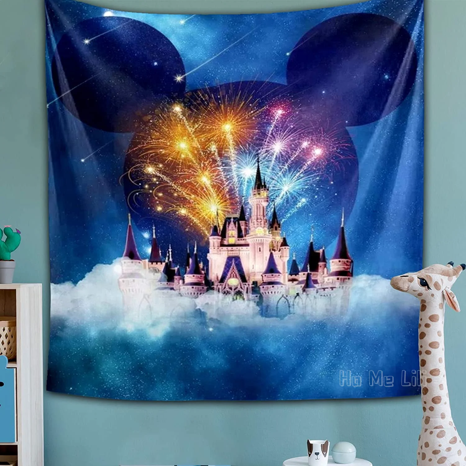 Castle Tapestry Blue Wall Hanging Fireworks For Children Kids Baby Dorm Birthday Party Background
Castle Tapestry Blue Wall Hanging Fireworks For Children Kids Baby Dorm Birthday Party Background