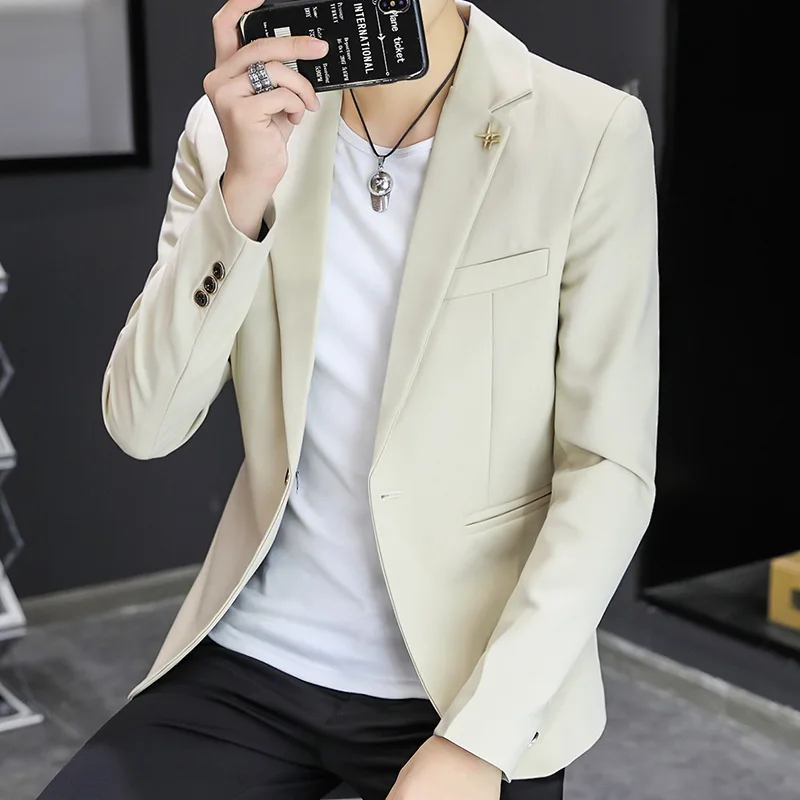 2022 Men's Autumn New Leisure blazer Youth Slim Fit Trendy blazer
2022 Men's Autumn New Leisure blazer Youth Slim Fit Trendy blazer