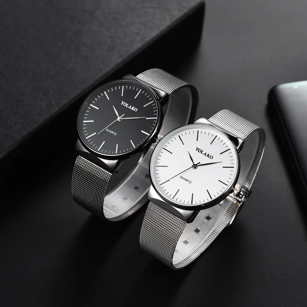 Ultra-Thin Mesh Belt Watch Men YOLAKO Brand Luxury Quartz Men Watches Silver Business Wristwatches Male Clock relojes hombre
Ultra-Thin Mesh Belt Watch Men YOLAKO Brand Luxury Quartz Men Watches Silver Business Wristwatches Male Clock relojes hombre