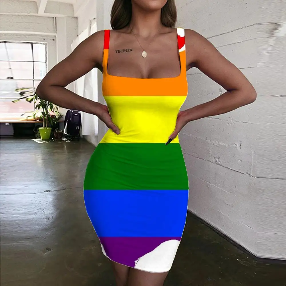 Брендовое Радужное платье Giyu, женское облегающее платье с красочным 3d принтом и национальным флагом, Новое Сексуальное женское платье, вече...
Брендовое Радужное платье Giyu, женское облегающее платье с красочным 3d принтом и национальным флагом, Новое Сексуальное женское платье, вече...