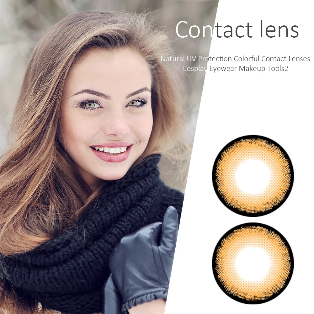 Color Contact Lenses Colored Contacts Beauty 2pcs Color Contact Lens UV Protection Cosplay Contact Lenses Makeup Tools
Color Contact Lenses Colored Contacts Beauty 2pcs Color Contact Lens UV Protection Cosplay Contact Lenses Makeup Tools