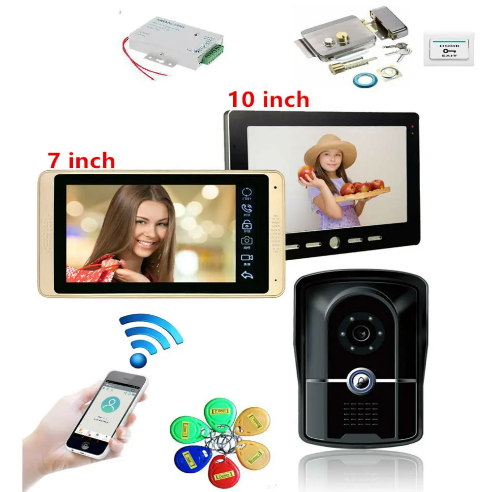 SmartYIBA 7inch Wired Video Door Phone with Lock video intercom for Apartment Home Electric Lock Access Control System 3A Power
SmartYIBA 7inch Wired Video Door Phone with Lock video intercom for Apartment Home Electric Lock Access Control System 3A Power