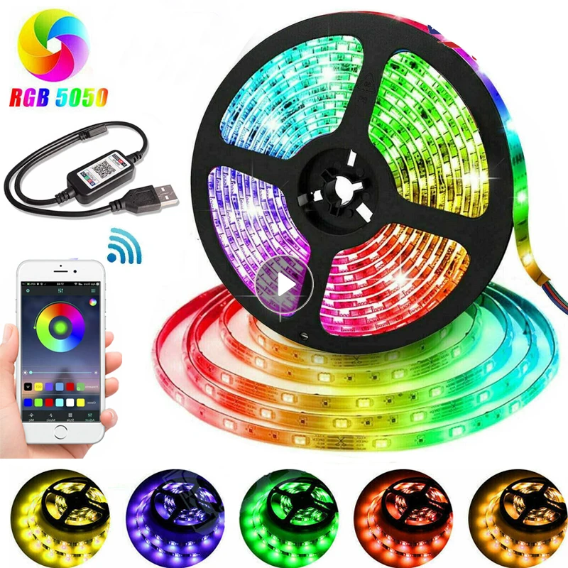 Led Strip Lights Color Changing Smart LED Light Strips with App Control Music Sync Timing RGB LED Lights for Bedroom Party Home
Led Strip Lights Color Changing Smart LED Light Strips with App Control Music Sync Timing RGB LED Lights for Bedroom Party Home