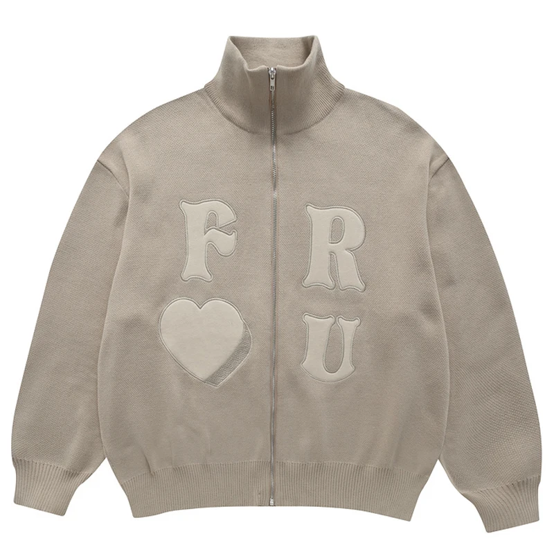 Men's Knitwear Letter Embroidery Jackets Vintage Coats Autumn Oversized Unisex Harajuku Varsity Streetwear Tops Men Clothing 
Men's Knitwear Letter Embroidery Jackets Vintage Coats Autumn Oversized Unisex Harajuku Varsity Streetwear Tops Men Clothing