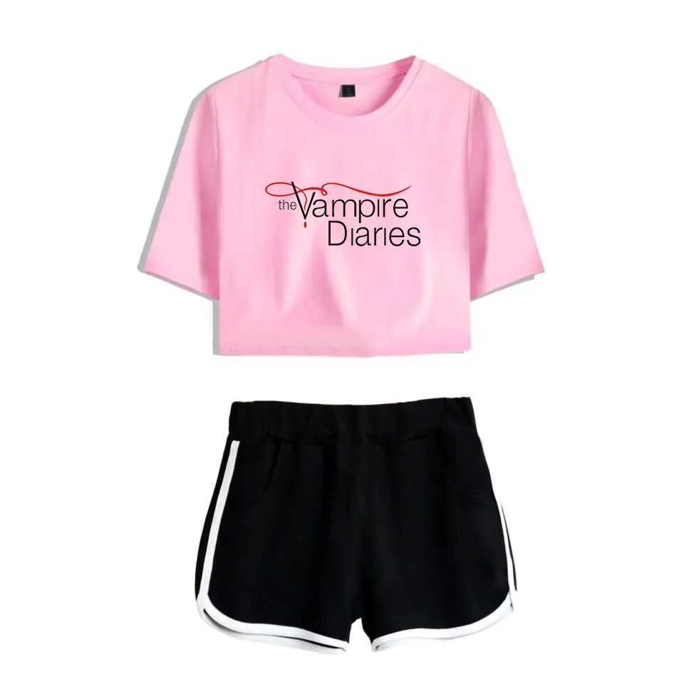 2022 The Vampire Diaries Crop Top+Shorts Women 2 Pieces Set Fashion Summer Printed Short sleeve suit Female Loungewear Sets
2022 The Vampire Diaries Crop Top+Shorts Women 2 Pieces Set Fashion Summer Printed Short sleeve suit Female Loungewear Sets