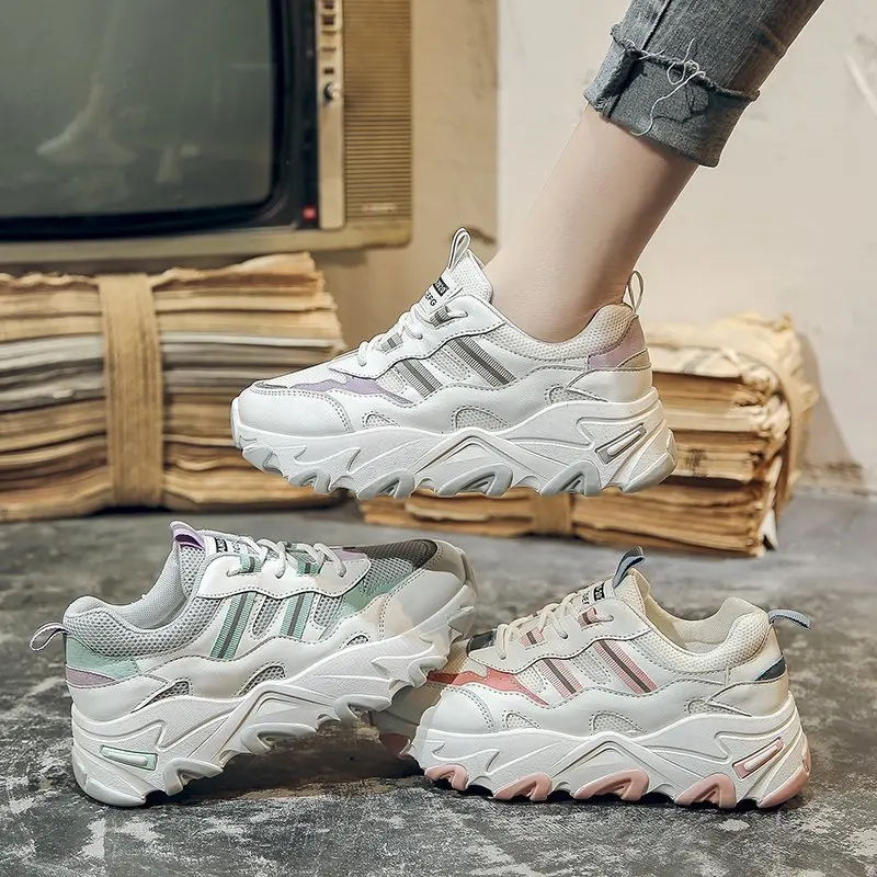 Spring Autumn Women Casual Sports Sneakers Women's Mesh Breathable Comfortable Running Shoes Female Lace-up Platform Shoes
Spring Autumn Women Casual Sports Sneakers Women's Mesh Breathable Comfortable Running Shoes Female Lace-up Platform Shoes