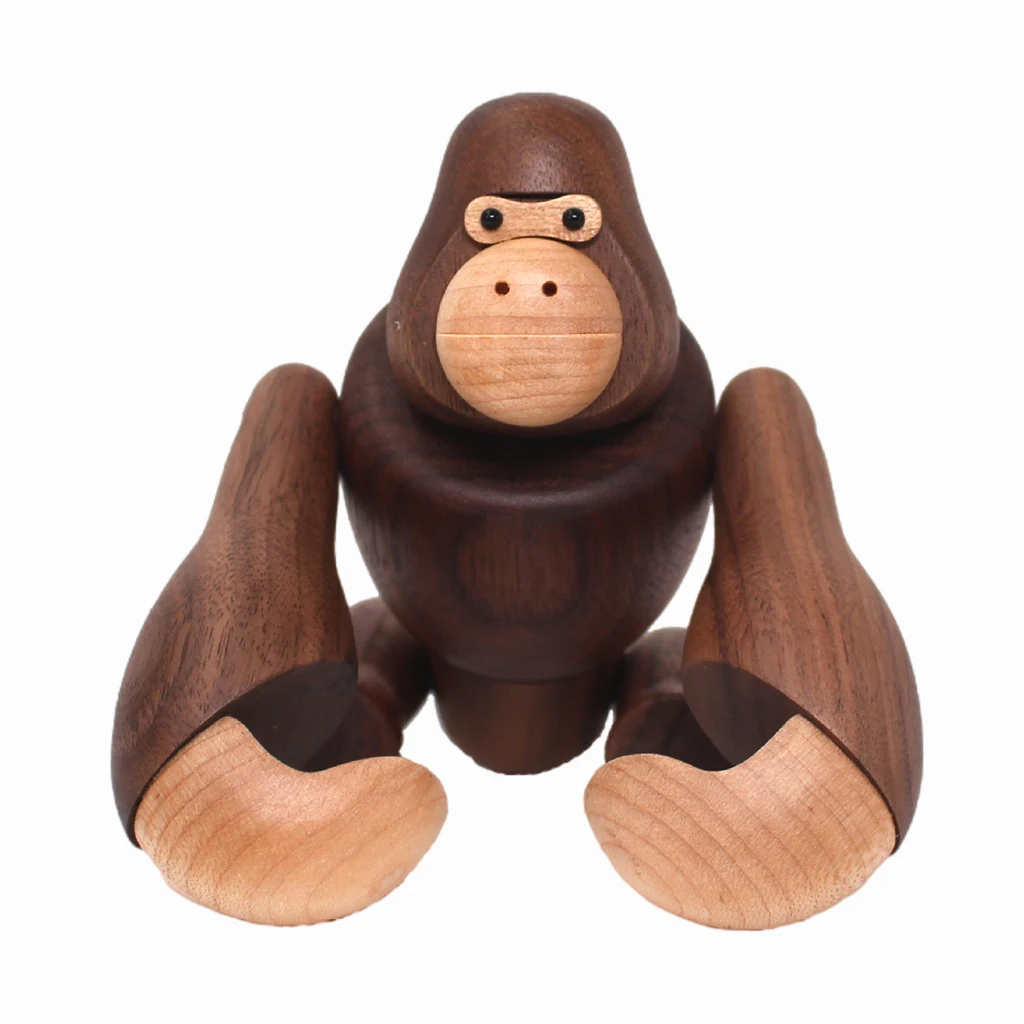Chubby Chimpanzee Statue Cute Wood Sculpture Tabletop Centerpiece Decor
Chubby Chimpanzee Statue Cute Wood Sculpture Tabletop Centerpiece Decor