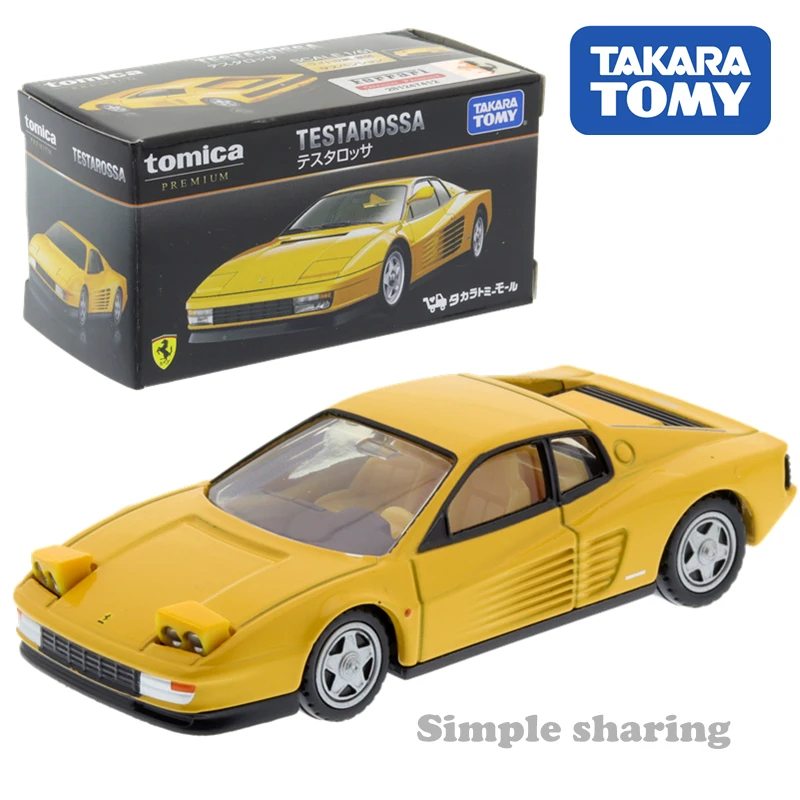 Takara Tomy Tomica Premium, серия Ferrari Testarossa Scale 1/61, желтая машинка, популярные детские игрушки, автомобиль, литая металлическая модель
Takara Tomy Tomica Premium, серия Ferrari Testarossa Scale 1/61, желтая машинка, популярные детские игрушки, автомобиль, литая металлическая модель