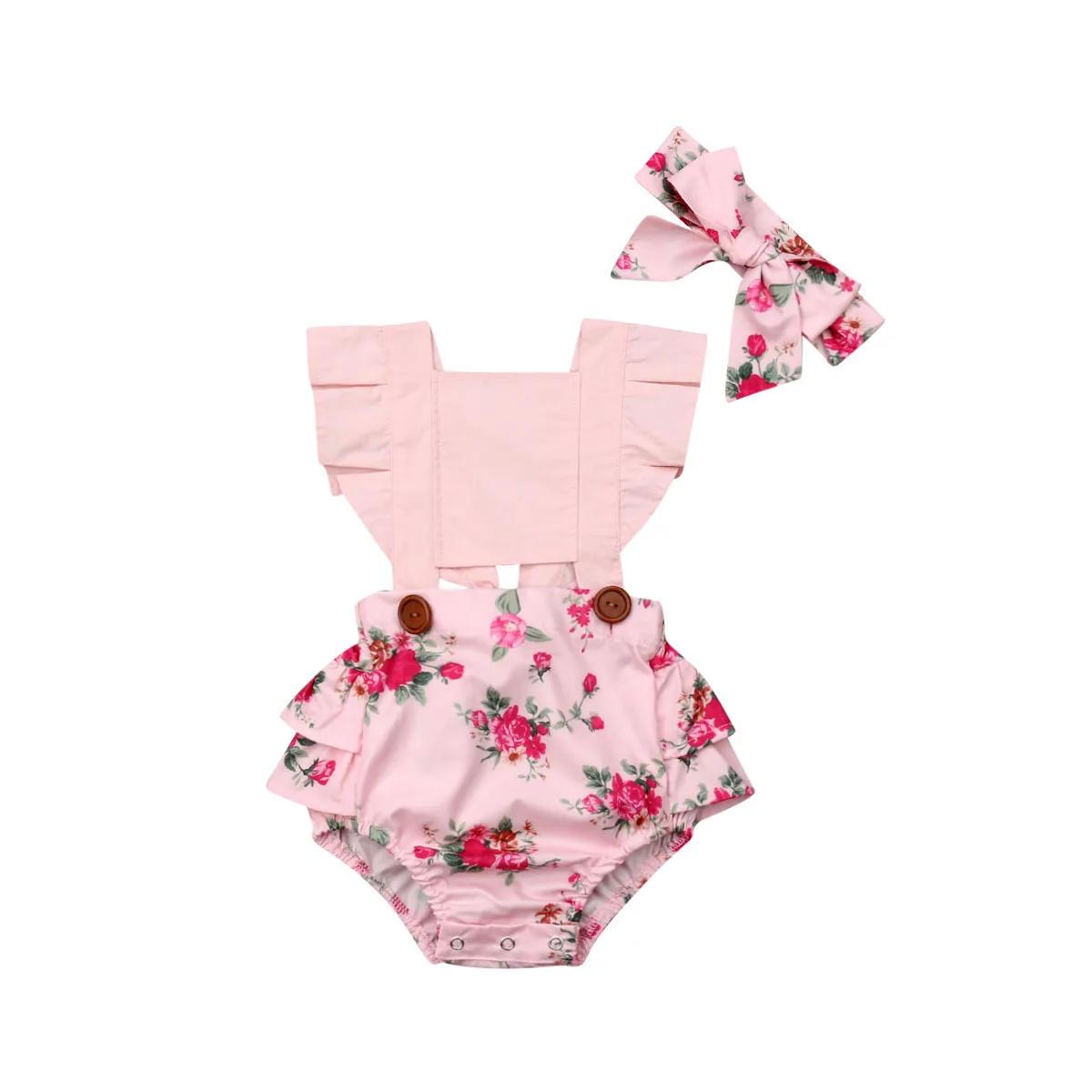 2020 Baby Summer Clothing Infant Baby Girl Bodysuits Ruffles Short Sleeve Floral Princess Swimsuit Headband 2pcs Outfits 0-24M
2020 Baby Summer Clothing Infant Baby Girl Bodysuits Ruffles Short Sleeve Floral Princess Swimsuit Headband 2pcs Outfits 0-24M