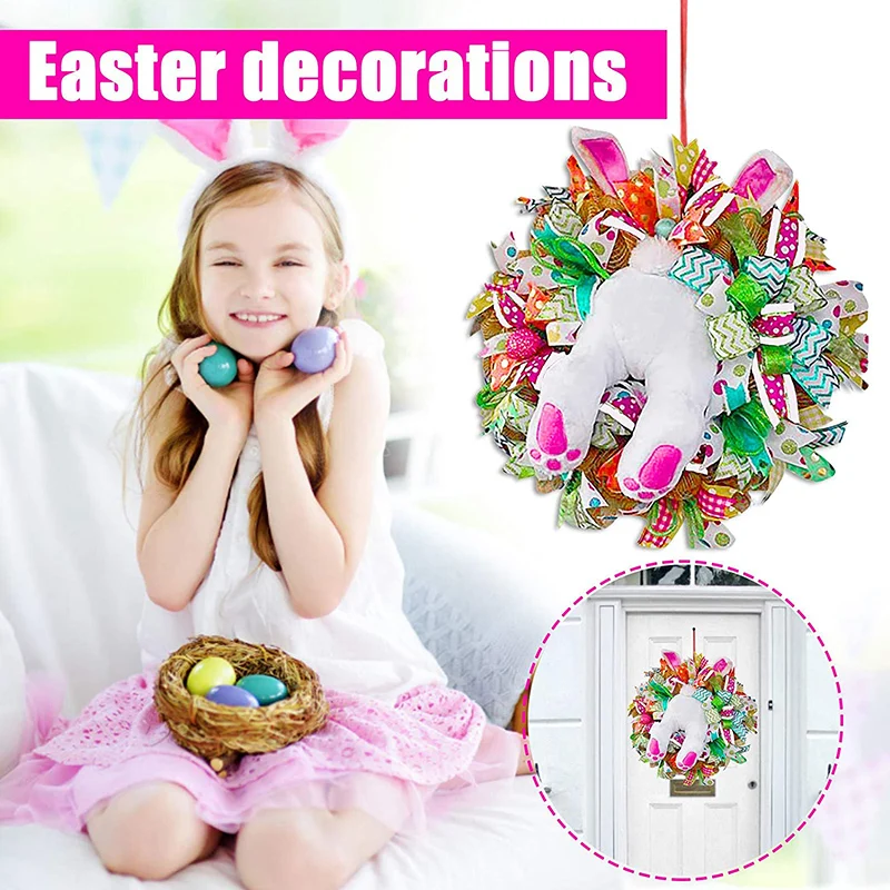 Easter Rabbit Wreath Decor for Front Door Easter Thief Bunny Butt with Ears Rabbit Shape Garland Wall Decor Easter Decor FPing
Easter Rabbit Wreath Decor for Front Door Easter Thief Bunny Butt with Ears Rabbit Shape Garland Wall Decor Easter Decor FPing