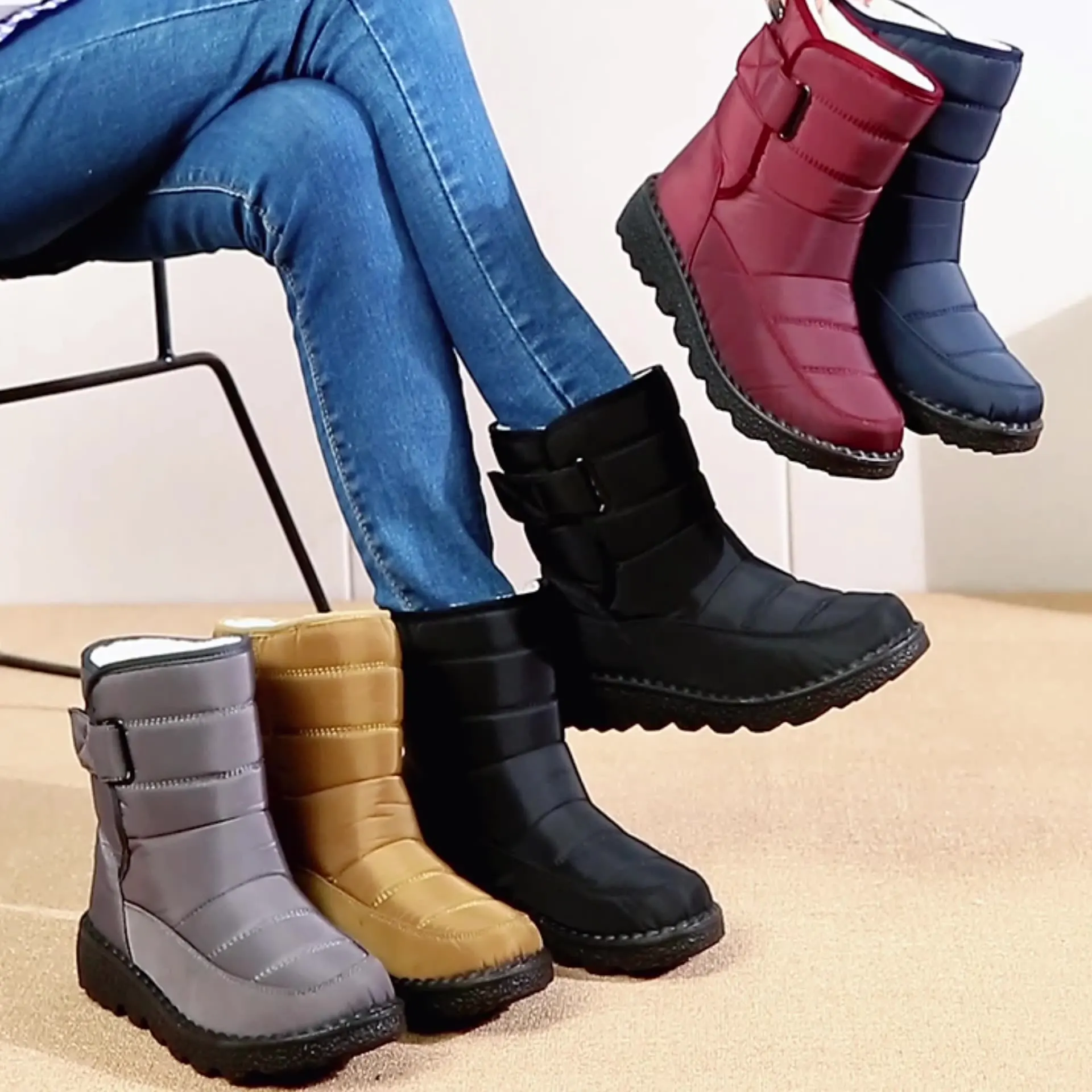 Waterproof Women's Boots 2021 Warm Plush Snow Boots For Women Winter Shoes Platform Winter Boots Female Lightweight Footwear
Waterproof Women's Boots 2021 Warm Plush Snow Boots For Women Winter Shoes Platform Winter Boots Female Lightweight Footwear