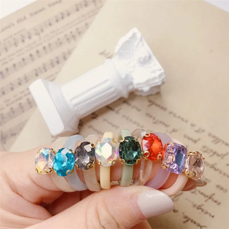 10Pcs Resin Finger Ring Vintage Accessories Women's Rings Minimalist Crystal Rings Female For Girls
10Pcs Resin Finger Ring Vintage Accessories Women's Rings Minimalist Crystal Rings Female For Girls