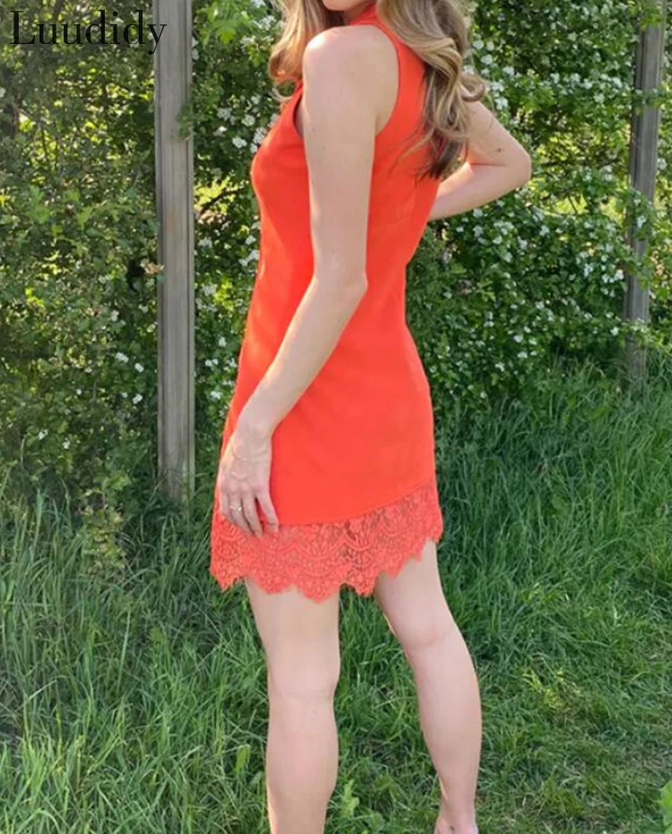 Sleeveless Office Short Dress Women 2020 Summer Sexy Lace Patchwork Bodycon Blazer Dress Button Dress
Sleeveless Office Short Dress Women 2020 Summer Sexy Lace Patchwork Bodycon Blazer Dress Button Dress