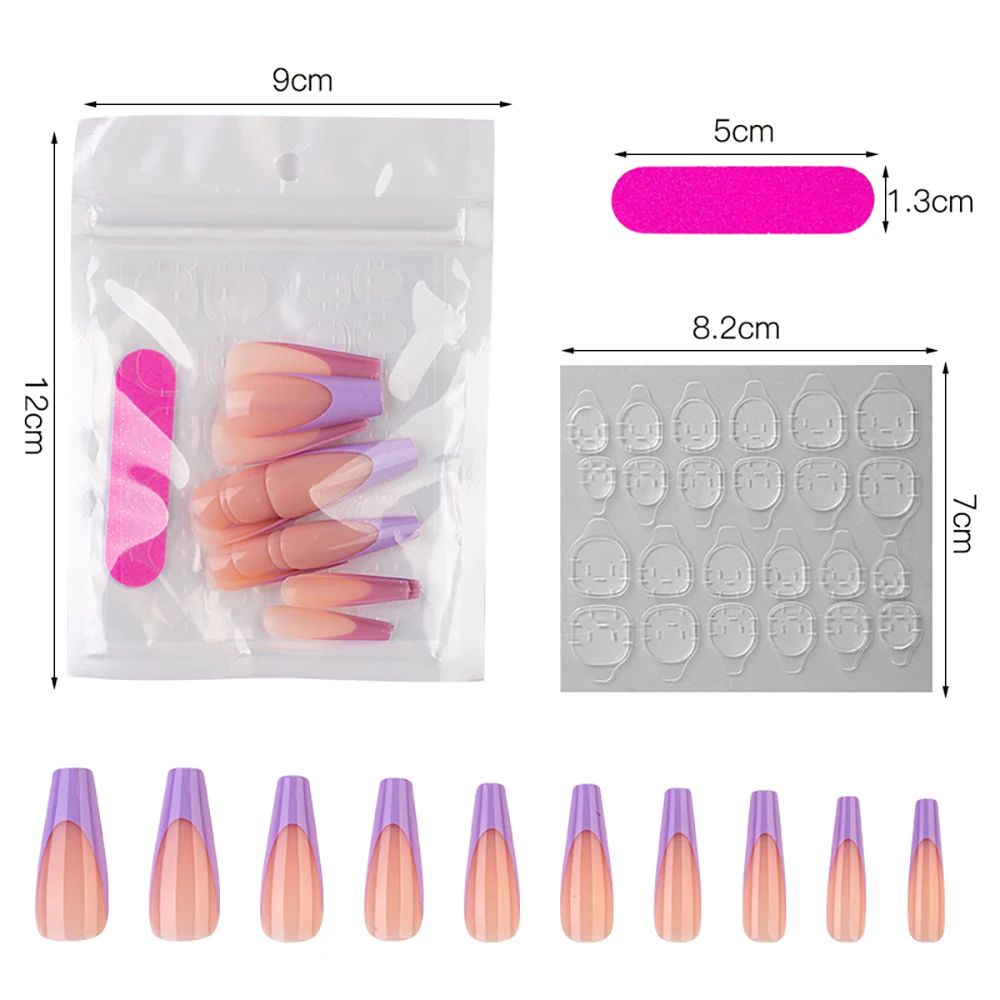 20Pcs/pack Full Cover French Gradient Coffin Fake Nails DIY Nail Art False Nail Art Tips Ballerina False Nails
20Pcs/pack Full Cover French Gradient Coffin Fake Nails DIY Nail Art False Nail Art Tips Ballerina False Nails