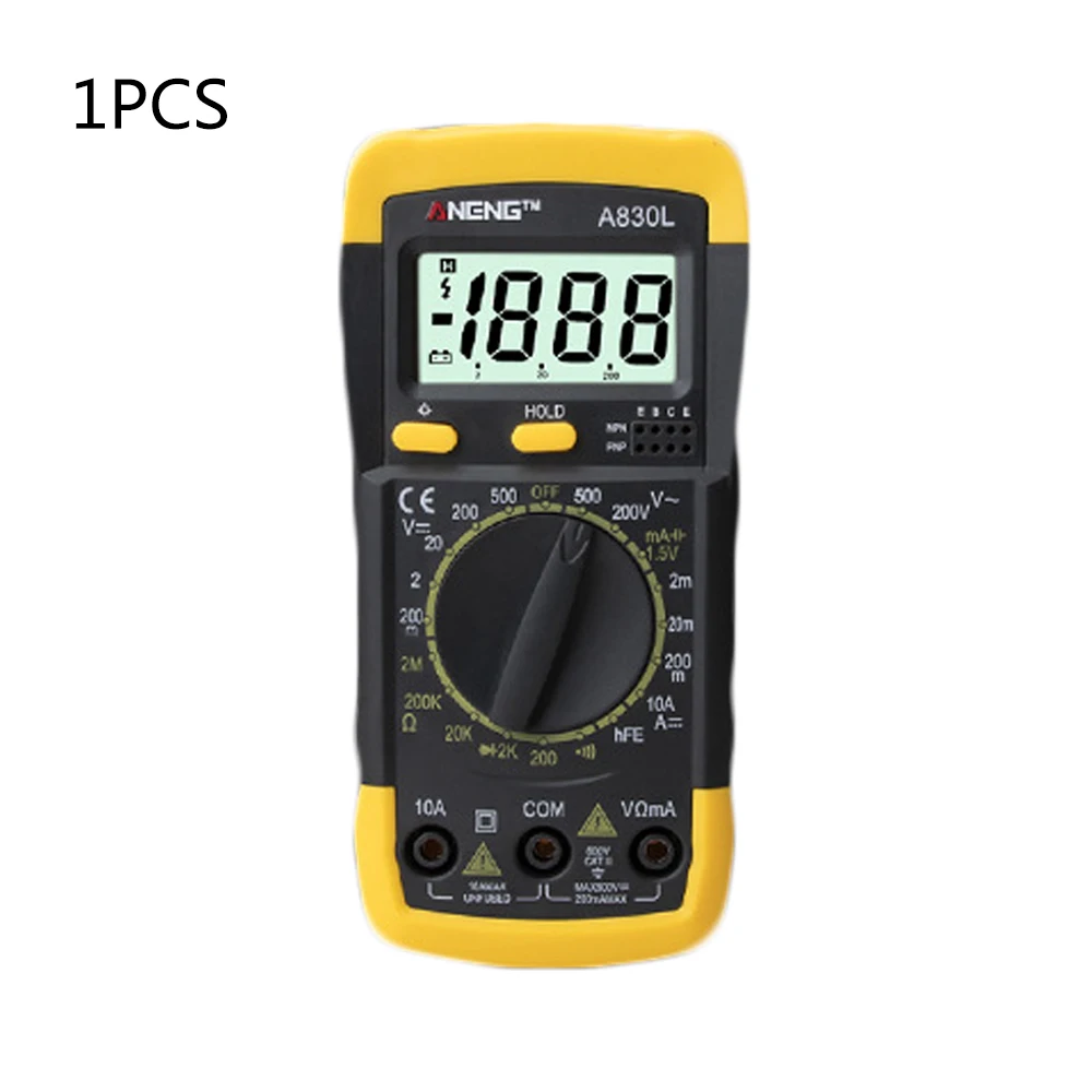 A830L LCD Voltmeter Multimeter Digital Meter Auto Unit DC/AC Voltage Diode Frequency Multitester Electric Instruments Tester
A830L LCD Voltmeter Multimeter Digital Meter Auto Unit DC/AC Voltage Diode Frequency Multitester Electric Instruments Tester