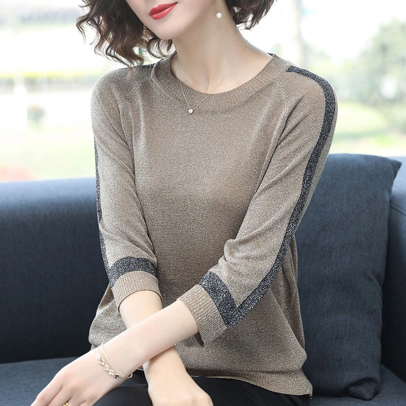 Women Spring Autumn Style Pullover Sweater Lady Casual V-Neck Half Sleeve Loose Knitted Pullover Tops Sweater ZZ0244
Women Spring Autumn Style Pullover Sweater Lady Casual V-Neck Half Sleeve Loose Knitted Pullover Tops Sweater ZZ0244