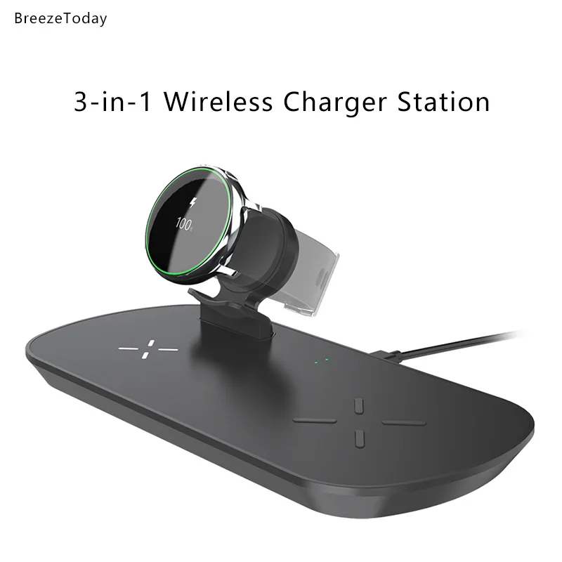 3 in 1 Wireless Charger Fast Charger Wireless Charging For Apple Watch Galaxy Watch iPhone 12 Airpods Samsung Galaxy Buds Note20
3 in 1 Wireless Charger Fast Charger Wireless Charging For Apple Watch Galaxy Watch iPhone 12 Airpods Samsung Galaxy Buds Note20