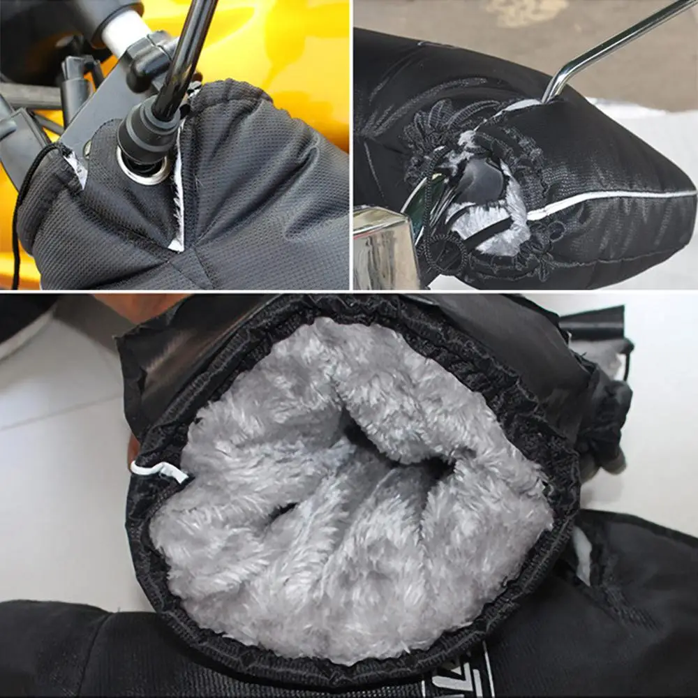 Motorcycle Handlebar Winter Thick Warm Thermal Cover Gloves Rainproof Riding Gloves for Motorcycles, Scooters and Snowmobiles
Motorcycle Handlebar Winter Thick Warm Thermal Cover Gloves Rainproof Riding Gloves for Motorcycles, Scooters and Snowmobiles