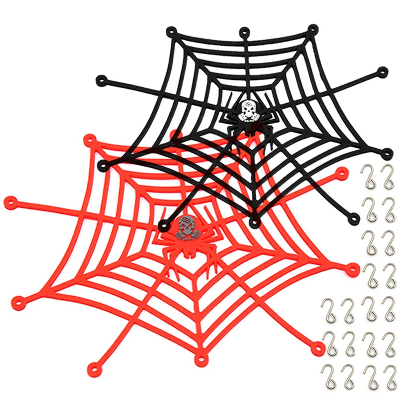 1PCS 1/10 Roof Luggage Net Bracket Cover Red Black Starscream Spider Elasticity Web D90 R30 for RC DIY Car Vehicle Accessories
1PCS 1/10 Roof Luggage Net Bracket Cover Red Black Starscream Spider Elasticity Web D90 R30 for RC DIY Car Vehicle Accessories