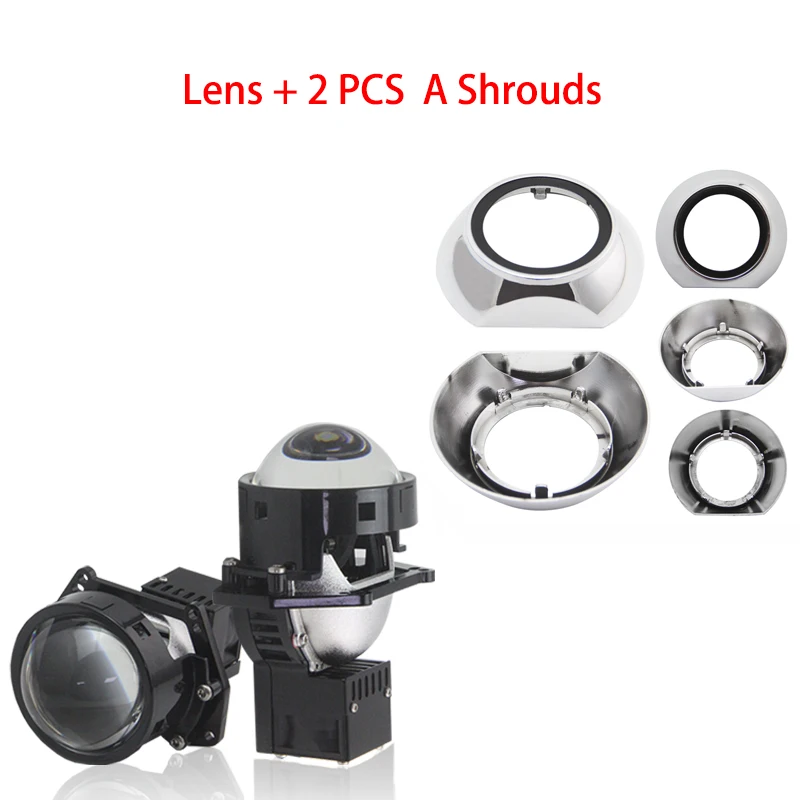 Super Brightness 3.0Inch Angle Eyes Bi LED Projector Lens Retrofit Headlight with Shrouds for BMW F10 E46 E39 E60 E61, Evox r
Super Brightness 3.0Inch Angle Eyes Bi LED Projector Lens Retrofit Headlight with Shrouds for BMW F10 E46 E39 E60 E61, Evox r