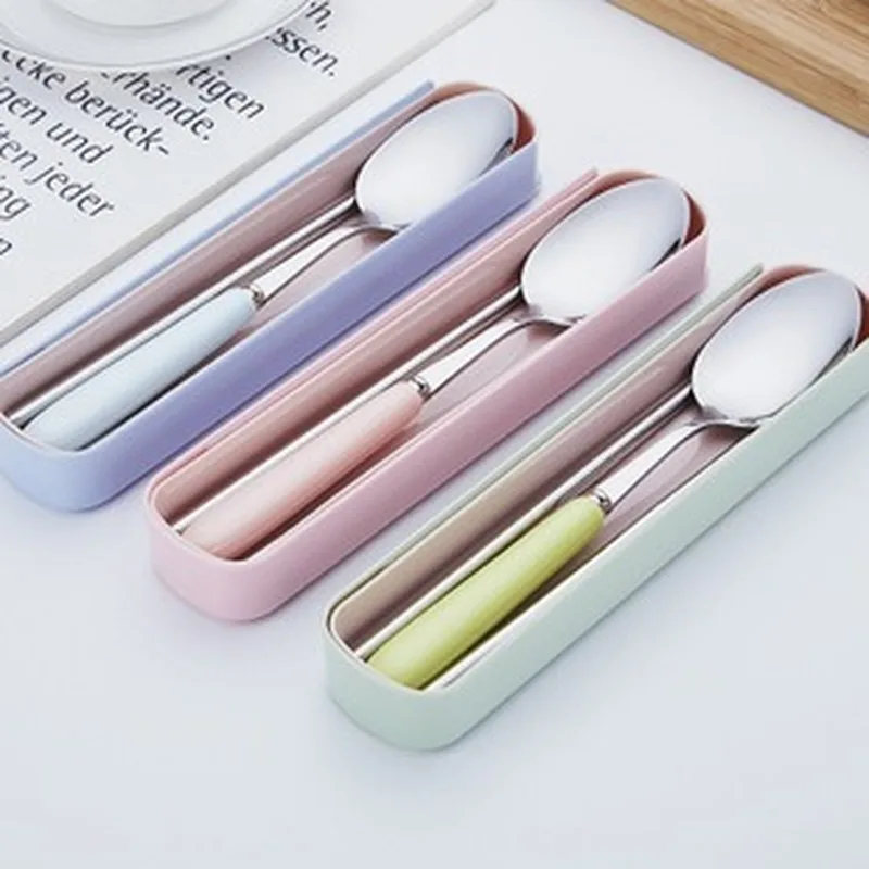 Macaron Color Glaze Ceramic Handle Stainless Steel Spoon Chopsticks Fork Tableware Set Portable Three-Piece Set
Macaron Color Glaze Ceramic Handle Stainless Steel Spoon Chopsticks Fork Tableware Set Portable Three-Piece Set