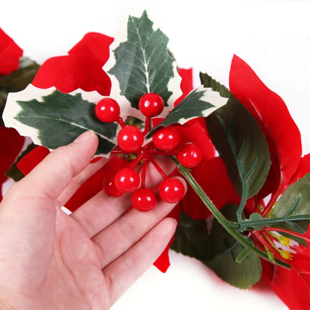 Simulation Christmas Flower Rattan Wreath Christmas Tree Decorations For Festival Christmas Home Atmosphere Layout
Simulation Christmas Flower Rattan Wreath Christmas Tree Decorations For Festival Christmas Home Atmosphere Layout