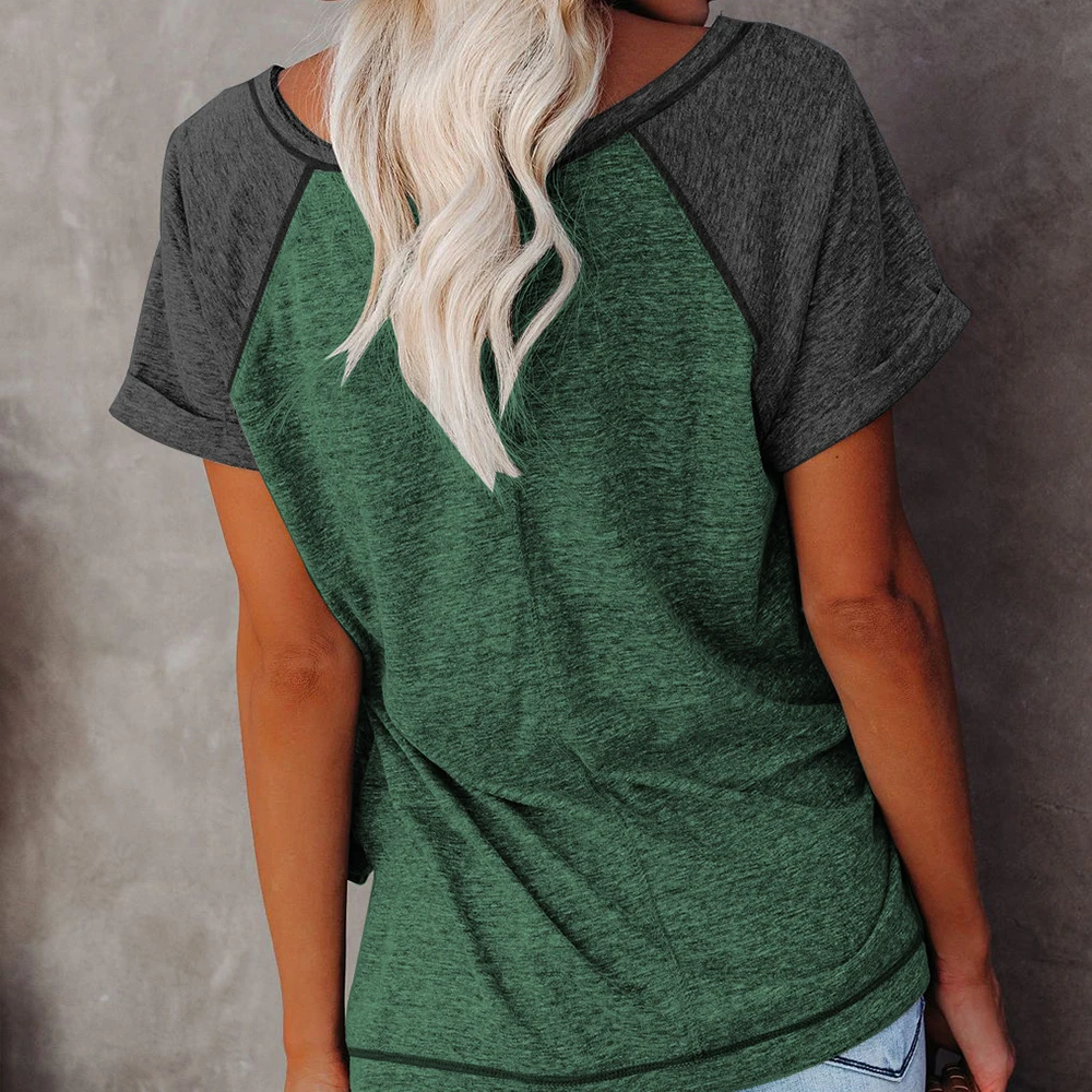 2021 Summer T-shirt Raglan Sleeves tshirt Women CLothes Casual Loose O Neck Tops Tee Shirts Female Short Sleeve Top Lady Tees 
2021 Summer T-shirt Raglan Sleeves tshirt Women CLothes Casual Loose O Neck Tops Tee Shirts Female Short Sleeve Top Lady Tees