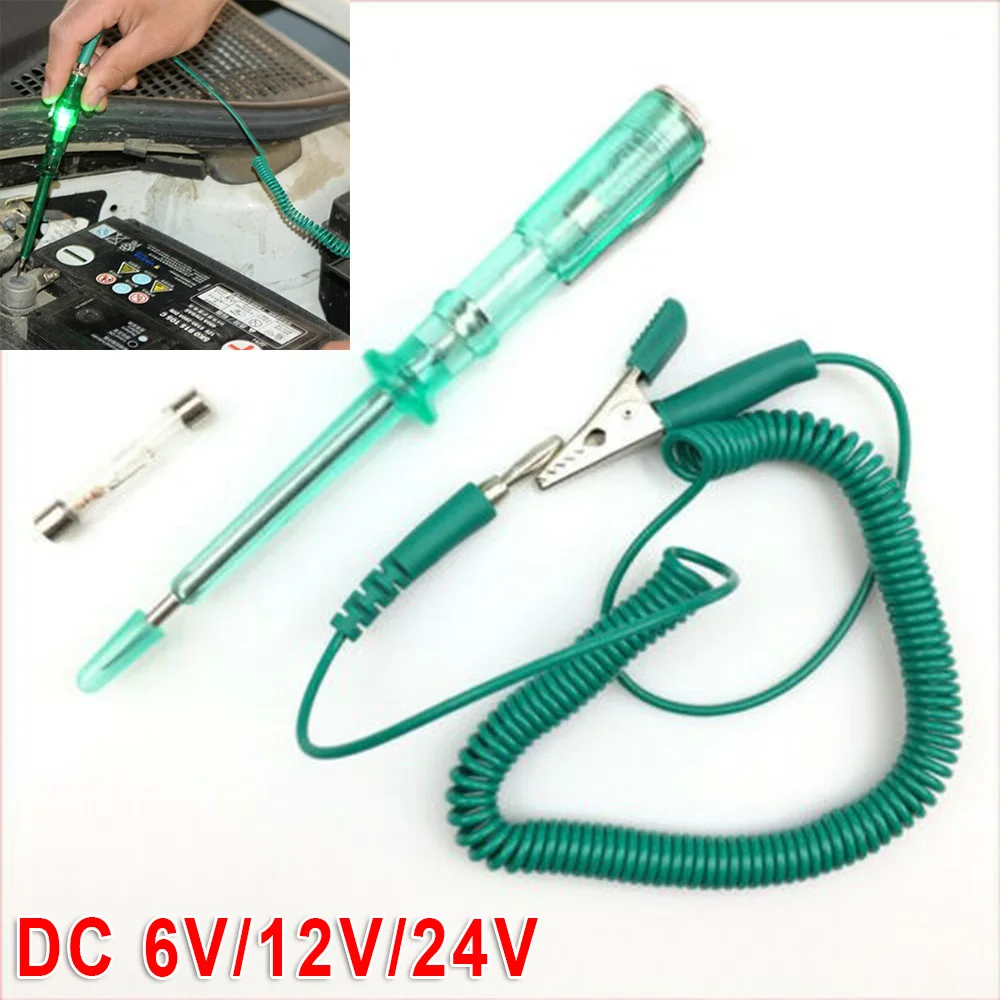 1 Set DC 6V-24V Car Maintenance Battery Detector Tester Probe Volt Meter Pencil Auto Circuit Board Test Pen Test Lamps
1 Set DC 6V-24V Car Maintenance Battery Detector Tester Probe Volt Meter Pencil Auto Circuit Board Test Pen Test Lamps