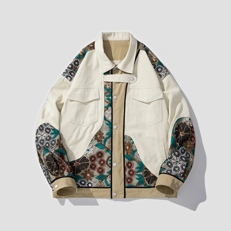 Chinese Jackets Men Flower Embroidery Patchwork Men'S Jacket Casual Vintage Windbreaker Harajuku Asian Streetwear Unisex KK3883
Chinese Jackets Men Flower Embroidery Patchwork Men'S Jacket Casual Vintage Windbreaker Harajuku Asian Streetwear Unisex KK3883