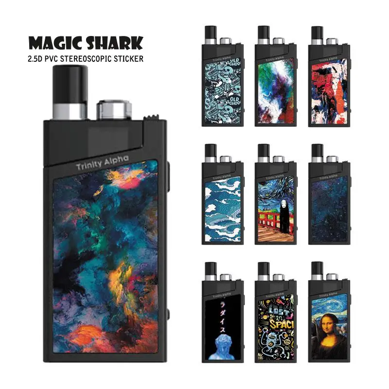 Фото Чехол наклейка Magic Shark Dream Star Lost Space Sky Mona Skull Lisa пленка для Smok Trinity - купить