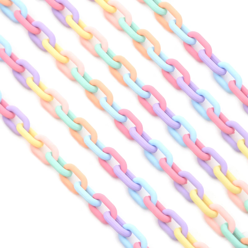 SAUVOO 1 Meter Multicolor Acrylic Two Color Chain Face Mask Bag Chain Hanging Neck Sunglasses Straps Jewelry Wholesale 
SAUVOO 1 Meter Multicolor Acrylic Two Color Chain Face Mask Bag Chain Hanging Neck Sunglasses Straps Jewelry Wholesale