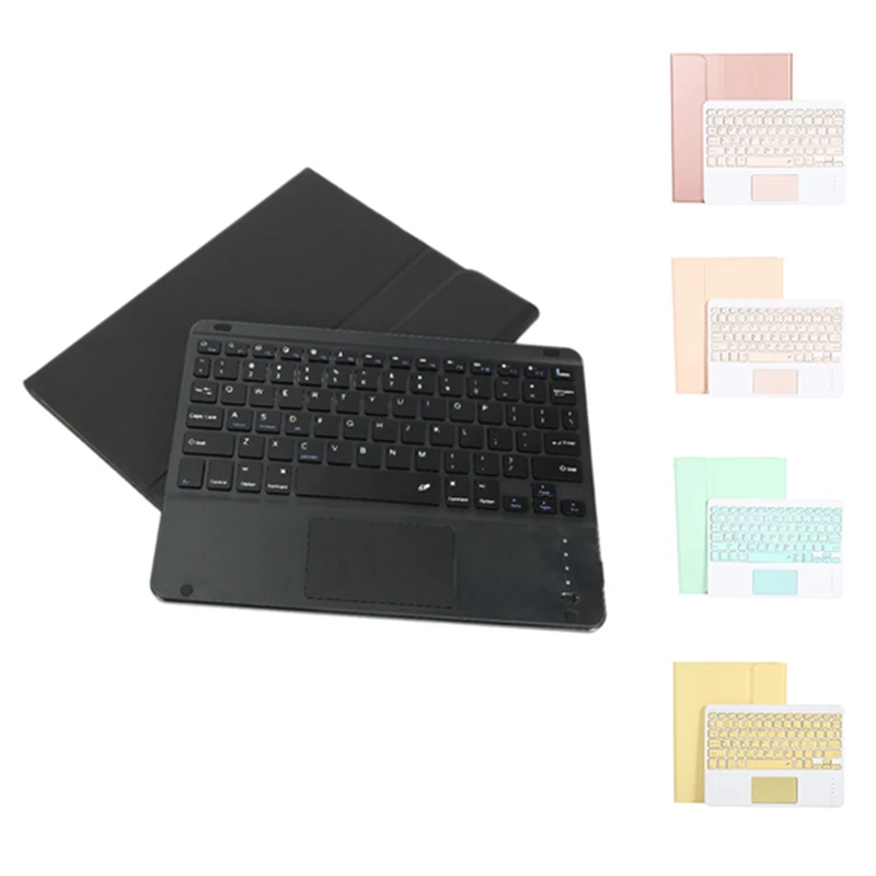 Чехол для планшета с клавиатурой, Bluetooth чехол 10,9 дюйма со слотом для ручки и клавиатурой с контактным экраном, подходит для iPad Air4 
Чехол для планшета с клавиатурой, Bluetooth чехол 10,9 дюйма со слотом для ручки и клавиатурой с контактным экраном, подходит для iPad Air4