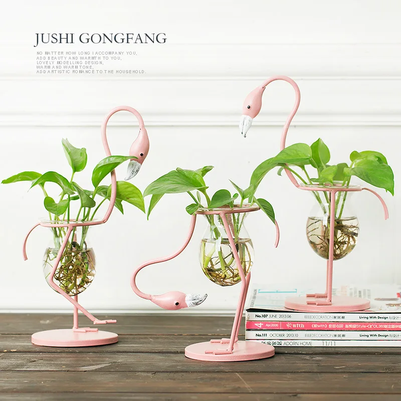 3 Types Pink Flamingo Shape Glass Tabletop Plant Bonsai Flower Wedding Christmas Decorative Metal Vase Home Decoration Accessory
3 Types Pink Flamingo Shape Glass Tabletop Plant Bonsai Flower Wedding Christmas Decorative Metal Vase Home Decoration Accessory