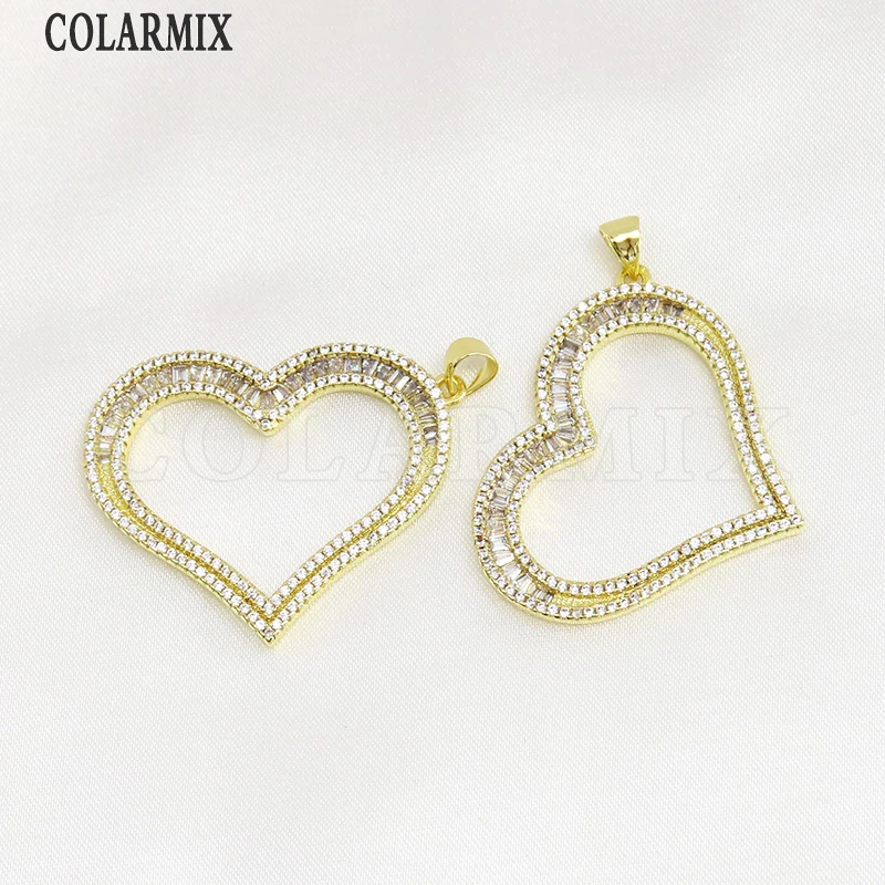 8 Pcs 18k Gold Plated Zircon Heart shape Charms accessories for jewelry Making Fashion Jewelry Pendant 7646
8 Pcs 18k Gold Plated Zircon Heart shape Charms accessories for jewelry Making Fashion Jewelry Pendant 7646