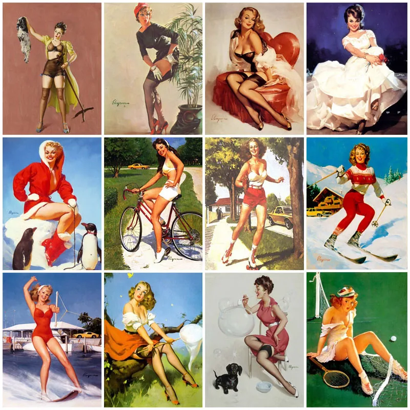 5D diamond painting Cross Stitch Kits Mosaic Gilelvgren“ Beautiful sexy girl”DIY Diamond Embroidery Square Full Rhinestone Decor
5D diamond painting Cross Stitch Kits Mosaic Gilelvgren“ Beautiful sexy girl”DIY Diamond Embroidery Square Full Rhinestone Decor