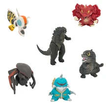 Godzilla Q Version Of 6 Sets Animal Dinosaur Figure Model 6-9CM PVC Movie Anime Toys Movable Joints Kids Gift Favorites Figma