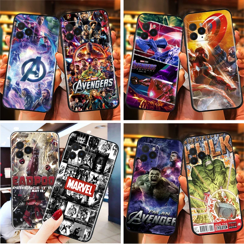 Marvel Avengers Phone Case For iPhone 11 11 Pro Max Funda Cover Iron Man Captain America Spider Man Hulk Deadpool Thor Comics
Marvel Avengers Phone Case For iPhone 11 11 Pro Max Funda Cover Iron Man Captain America Spider Man Hulk Deadpool Thor Comics