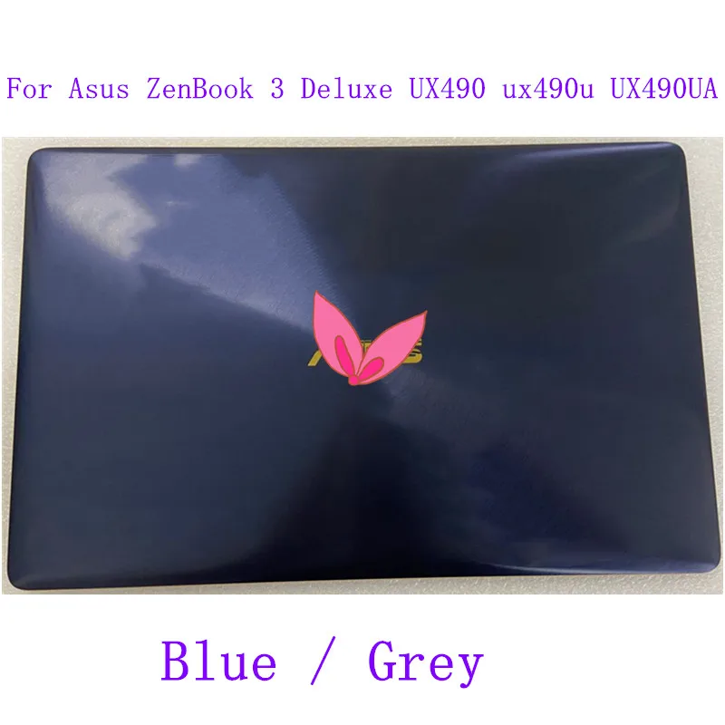 

14"For ASUS ZenBook 3 Deluxe UX490UA UX490U UX490UAR UX490 notebook glass LCD screen panel assembly upper half parts replacement