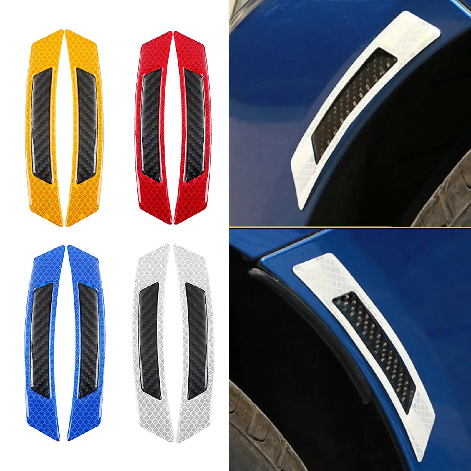 2/Set Car Door Reflective Strips Carbon Fiber Glow in Dark Mark Tape Reflector Sticker for Car Decoration Accessories
2/Set Car Door Reflective Strips Carbon Fiber Glow in Dark Mark Tape Reflector Sticker for Car Decoration Accessories