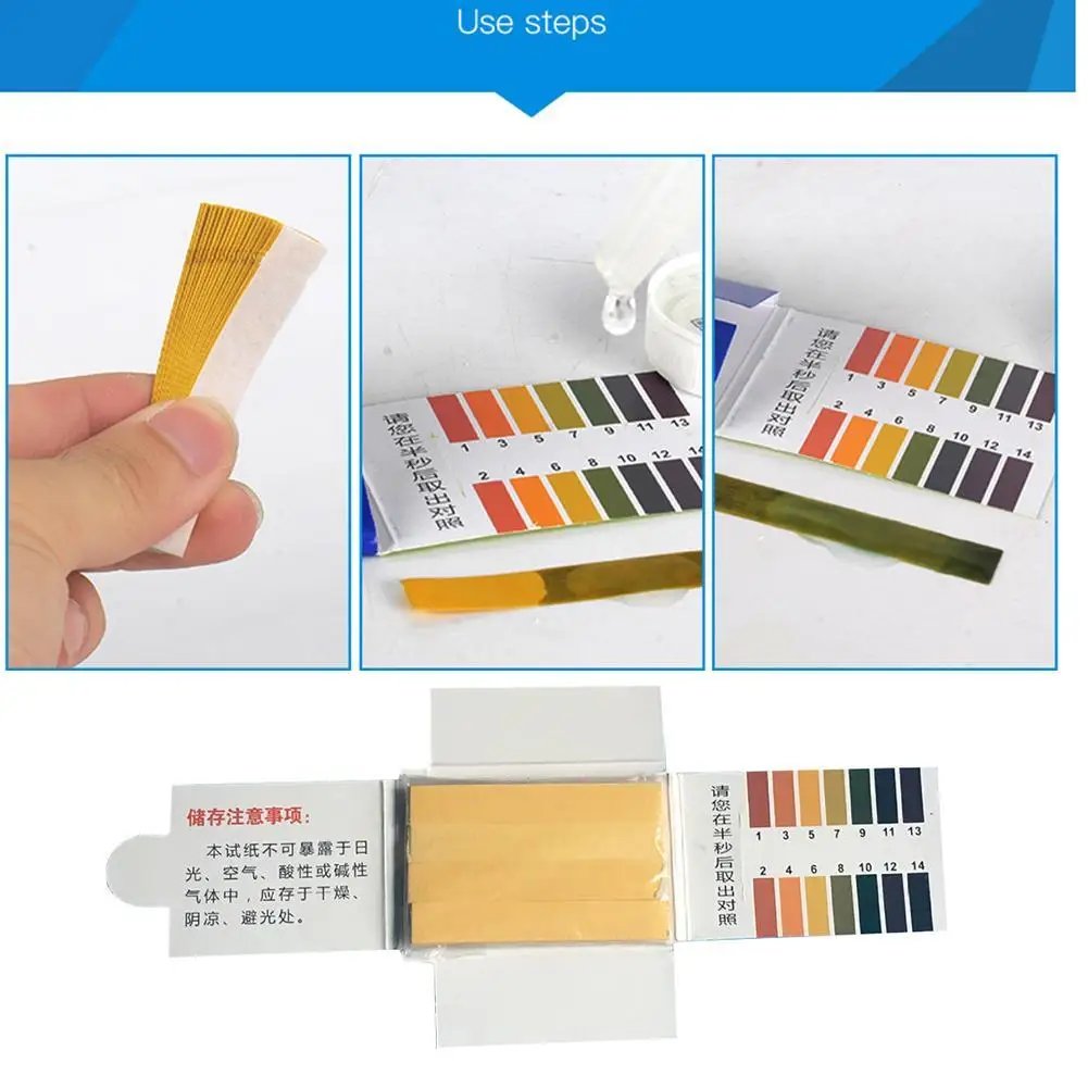 80 Strips/pack Ph 1-14 Litmus Paper Full Ph Meter Ph Ph Alkaline Convenient Litmus Acid Controller Indicator Tester Indicat C0O5
80 Strips/pack Ph 1-14 Litmus Paper Full Ph Meter Ph Ph Alkaline Convenient Litmus Acid Controller Indicator Tester Indicat C0O5