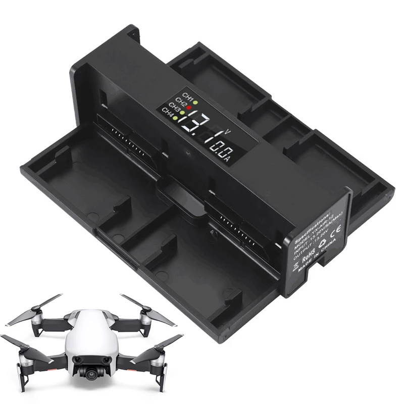 4 in 1 Fast Charger for DJI Mavic Air Smart Charging Hub Portable Mini Folding Charger Drone Flight Battery Manager with Display
4 in 1 Fast Charger for DJI Mavic Air Smart Charging Hub Portable Mini Folding Charger Drone Flight Battery Manager with Display