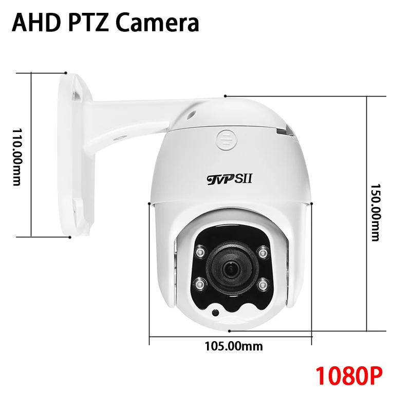 12V 2A Four Array Leds 1080P 2mp CMOS White Plastic Outdoor Waterproof IP66 AHD MINI PTZ Speed Dome Rotate Security CCTV Camera
12V 2A Four Array Leds 1080P 2mp CMOS White Plastic Outdoor Waterproof IP66 AHD MINI PTZ Speed Dome Rotate Security CCTV Camera