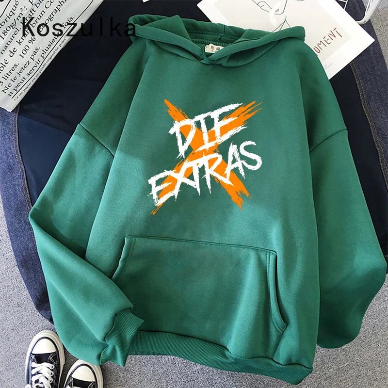 Spring My Hero Academia Hoodies Die Extras Letter Print Warm Sweatshirt Hood Women'S Clothing Loose Fleece Unisex Student Hoodie
Spring My Hero Academia Hoodies Die Extras Letter Print Warm Sweatshirt Hood Women'S Clothing Loose Fleece Unisex Student Hoodie