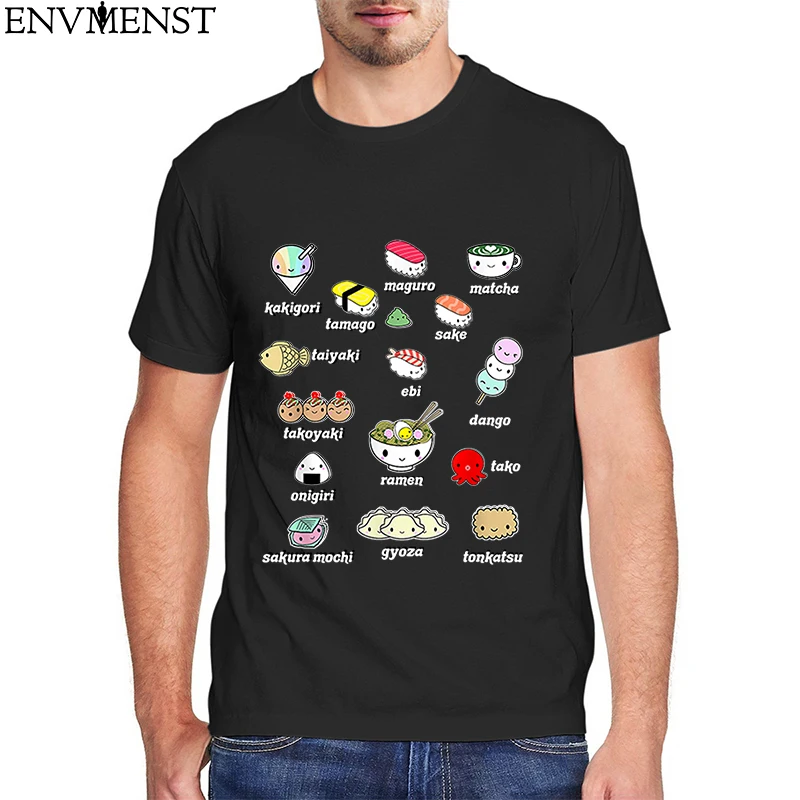 Kawaii Japanese Food Sushi Ramen T Shirt Men Women Clothes Funny Cute Sushi Lover Graphic T Shirt 100% Cotton Female Top
Kawaii Japanese Food Sushi Ramen T Shirt Men Women Clothes Funny Cute Sushi Lover Graphic T Shirt 100% Cotton Female Top