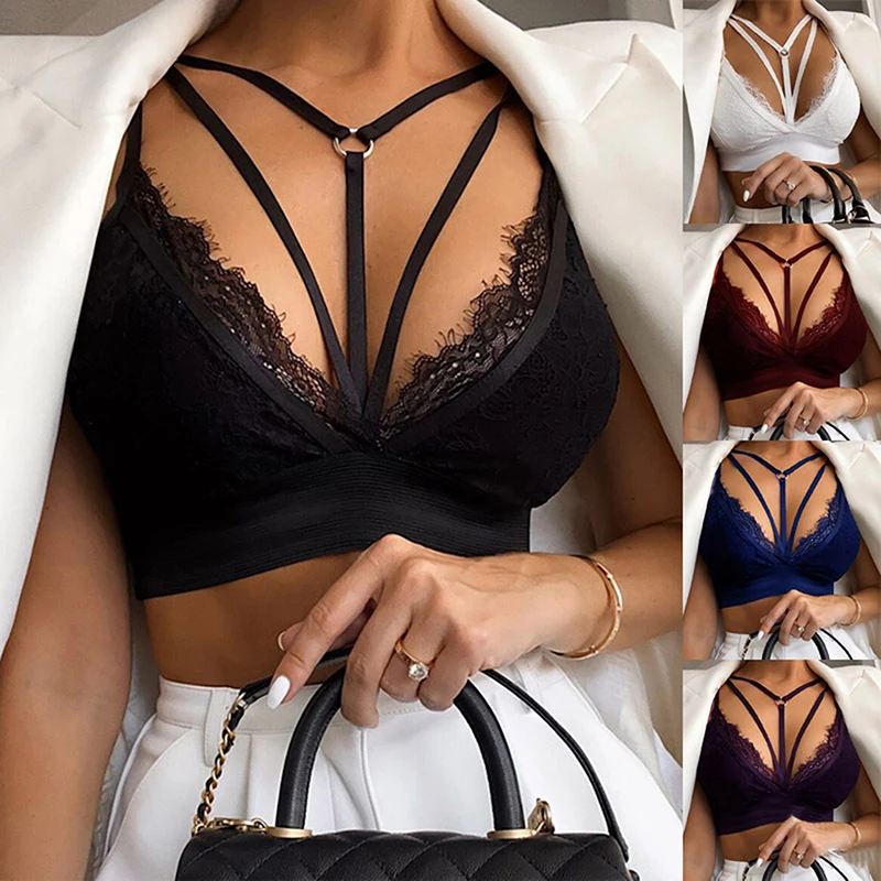 2021 New Sexy Bra Women Hollow Sexy Lace Bra Lingerie Bandage Bralette Bustier Tops Push Up Bra Summer Underwear
2021 New Sexy Bra Women Hollow Sexy Lace Bra Lingerie Bandage Bralette Bustier Tops Push Up Bra Summer Underwear