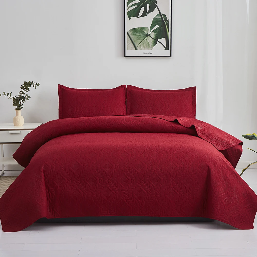 3pcs Quilt Set with Pillow Solid Color Printed Bedding Set Queen Size Bedspread Decor Home Bed Sheets Set Actually Ship From USA
3pcs Quilt Set with Pillow Solid Color Printed Bedding Set Queen Size Bedspread Decor Home Bed Sheets Set Actually Ship From USA