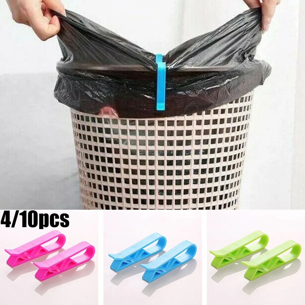 4/10PCS Plastic Dustbin Bag Clips Kitchen Accessories Waste Bin Trash Bag Fixed Clip Home Organizer Garbage Can Lock Holder Clip
4/10PCS Plastic Dustbin Bag Clips Kitchen Accessories Waste Bin Trash Bag Fixed Clip Home Organizer Garbage Can Lock Holder Clip