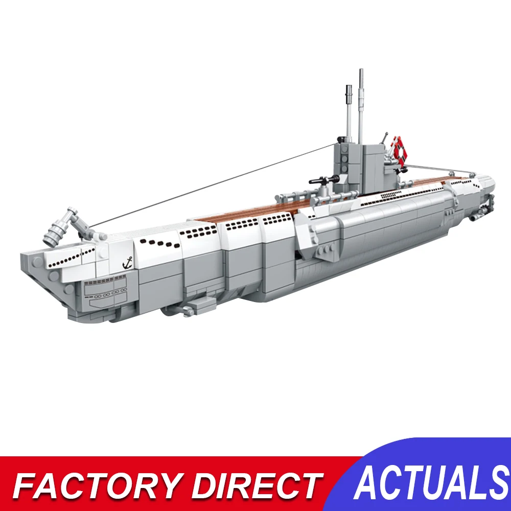Technical Military Series German U48 Submarine Navy Warship Battleship Building Blocks Bricks Model Kits Diy Educational Toys
Technical Military Series German U48 Submarine Navy Warship Battleship Building Blocks Bricks Model Kits Diy Educational Toys